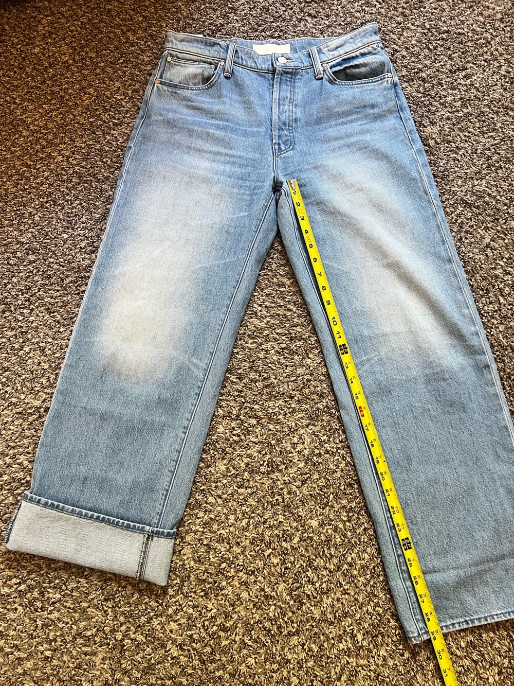 Mother Denim Lil’ Dodger Button Hover Cuff 27 - Picture 2 of 9